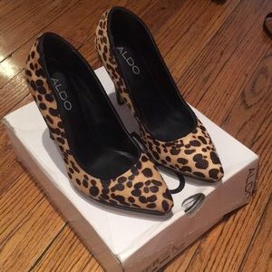 Fur Leopard ALDO PUMPS